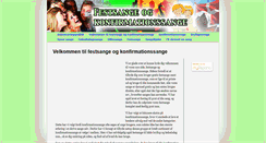 Desktop Screenshot of festsangeogkonfirmationssange.dk