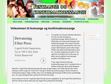 Tablet Screenshot of festsangeogkonfirmationssange.dk